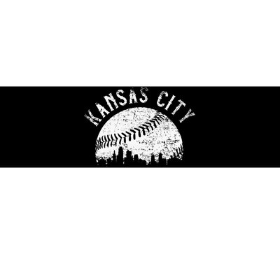 Vintage Kansas City Missouri Skyline Apparel Bumper Sticker