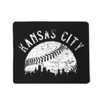 Vintage Kansas City Missouri Skyline Apparel Mousepad