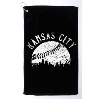 Vintage Kansas City Missouri Skyline Apparel Platinum Collection Golf Towel