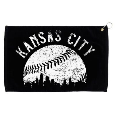 Vintage Kansas City Missouri Skyline Apparel Grommeted Golf Towel