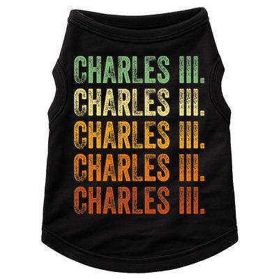 Vintage King Charles King Charles III Sunset Retro Doggie Tank
