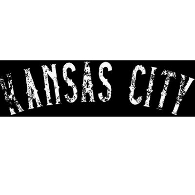 Vintage Kansas City Text Apparel Kc Bumper Sticker