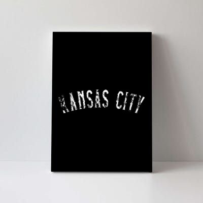 Vintage Kansas City Text Apparel Kc Canvas