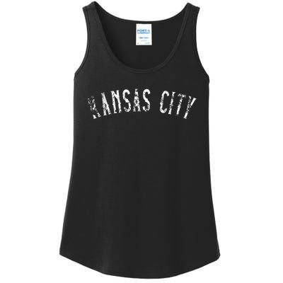 Vintage Kansas City Text Apparel Kc Ladies Essential Tank