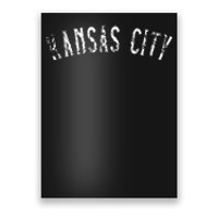 Vintage Kansas City Text Apparel Kc Poster