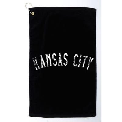 Vintage Kansas City Text Apparel Kc Platinum Collection Golf Towel