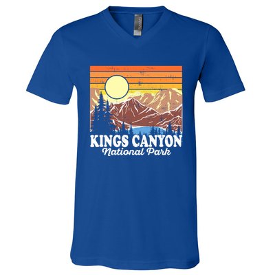 Vintage Kings Canyon National Park Souvenir Gift V-Neck T-Shirt