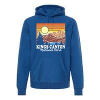 Vintage Kings Canyon National Park Souvenir Gift Premium Hoodie