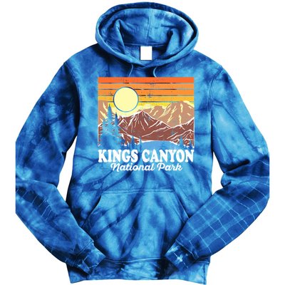 Vintage Kings Canyon National Park Souvenir Gift Tie Dye Hoodie