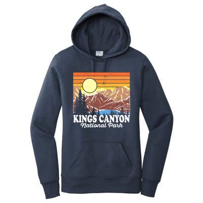 Vintage Kings Canyon National Park Souvenir Gift Women's Pullover Hoodie