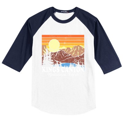 Vintage Kings Canyon National Park Souvenir Gift Baseball Sleeve Shirt