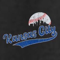 Vintage Kansas City Skyline Retro Baseball Beanie