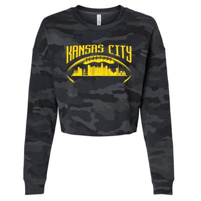 Vintage Kansas City Missouri Retro Style Kansas City Cropped Pullover Crew