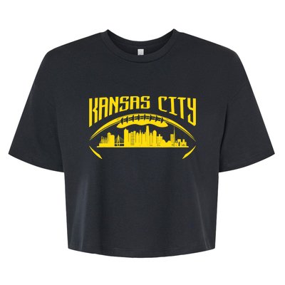 Vintage Kansas City Missouri Retro Style Kansas City Bella+Canvas Jersey Crop Tee