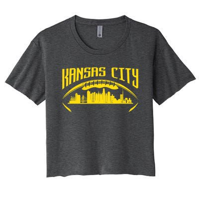 Vintage Kansas City Missouri Retro Style Kansas City Women's Crop Top Tee