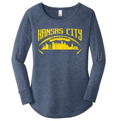 Vintage Kansas City Missouri Retro Style Kansas City Women's Perfect Tri Tunic Long Sleeve Shirt