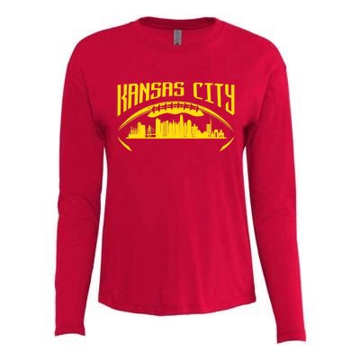 Vintage Kansas City Missouri Retro Style Kansas City Womens Cotton Relaxed Long Sleeve T-Shirt