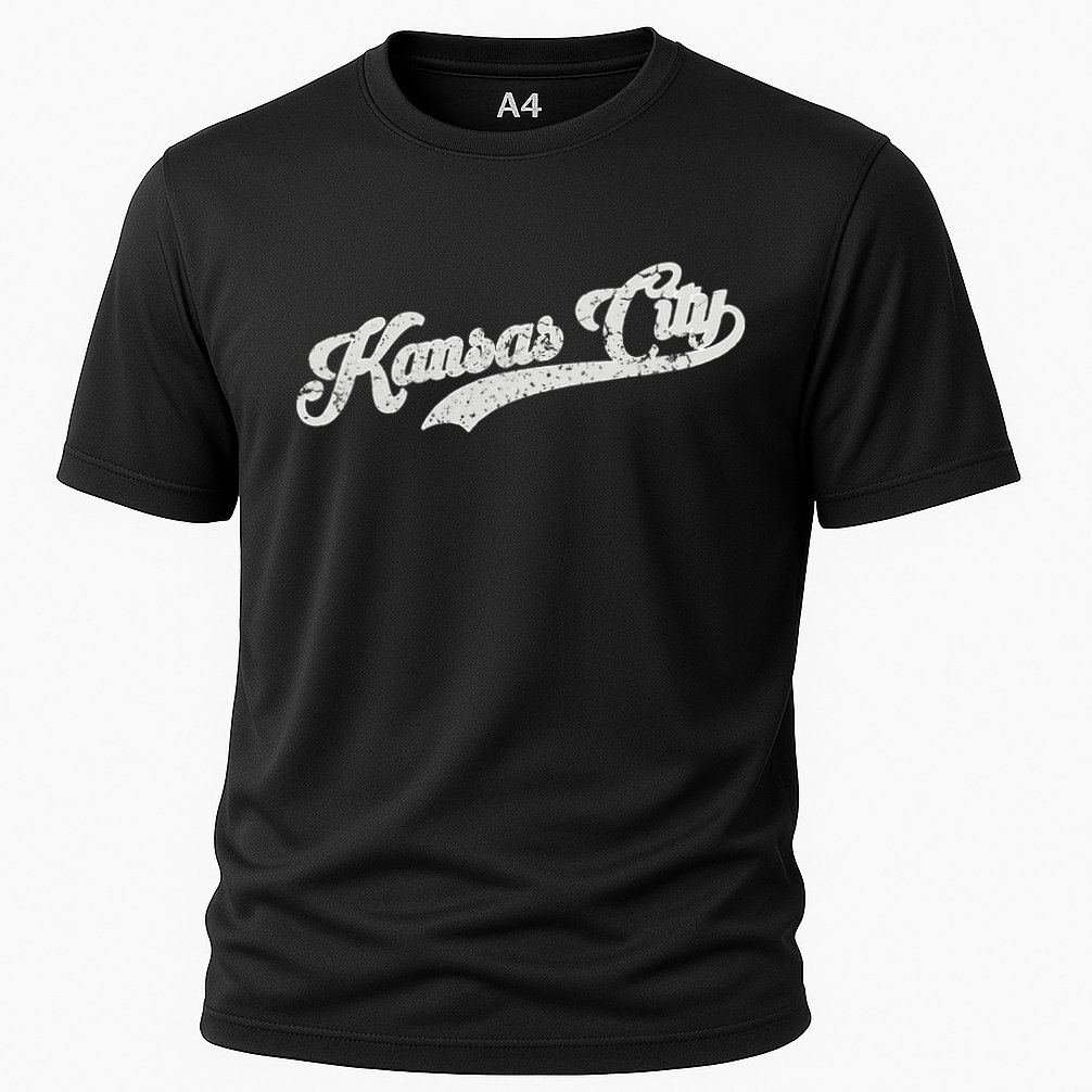 Vintage Kansas City Baseball Cooling Performance Crew T-Shirt