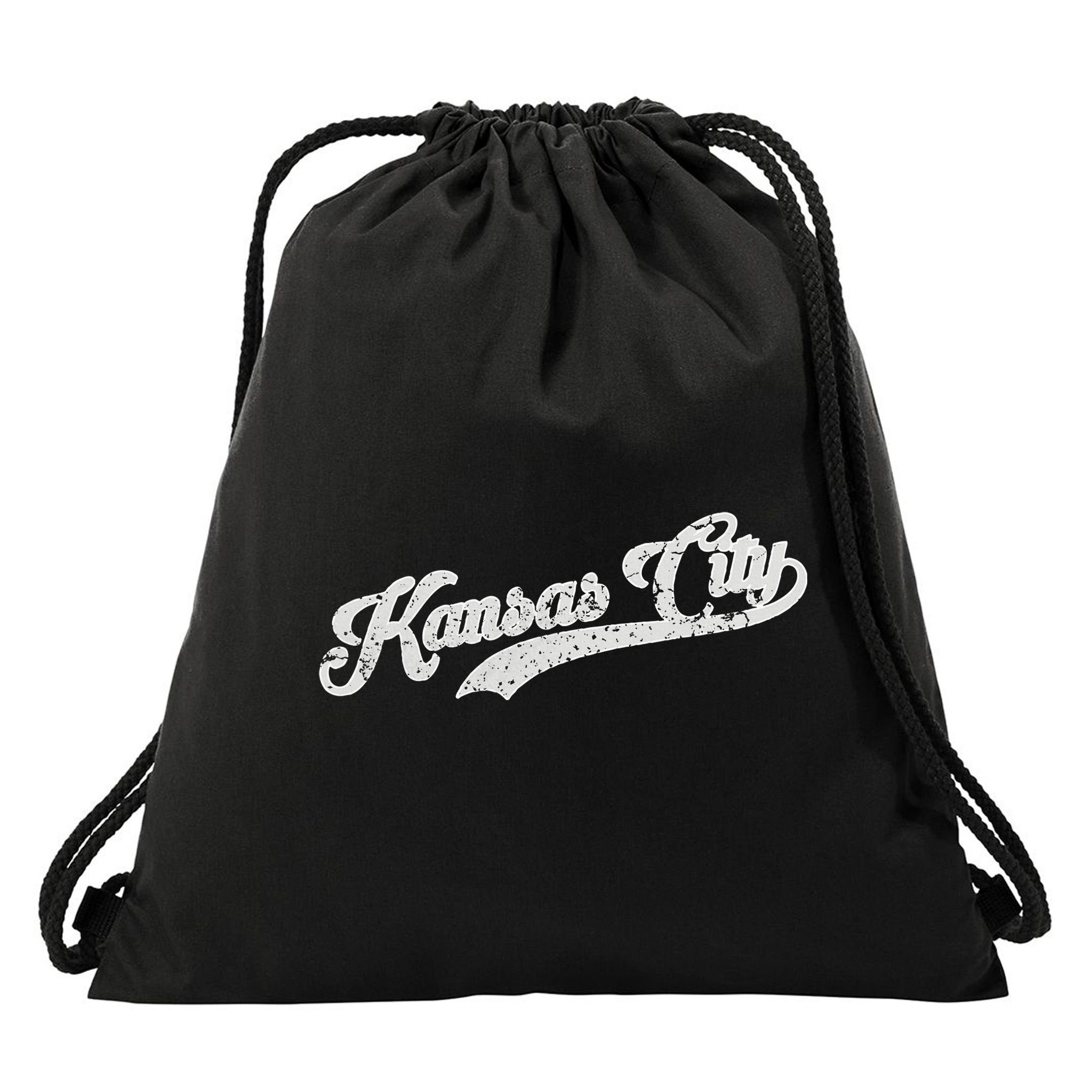 Vintage Kansas City Baseball Drawstring Bag