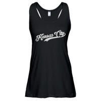 Vintage Kansas City Baseball Ladies Essential Flowy Tank