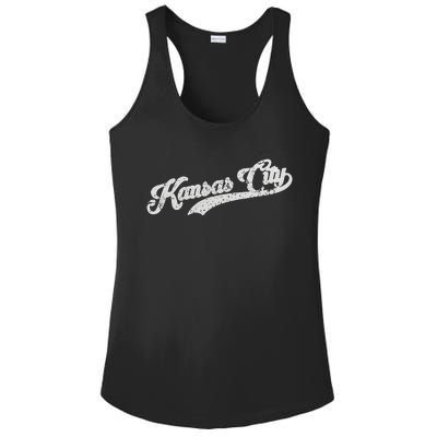 Vintage Kansas City Baseball Ladies PosiCharge Competitor Racerback Tank