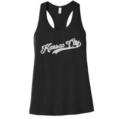 Vintage Kansas City Baseball Women's Racerback Tank