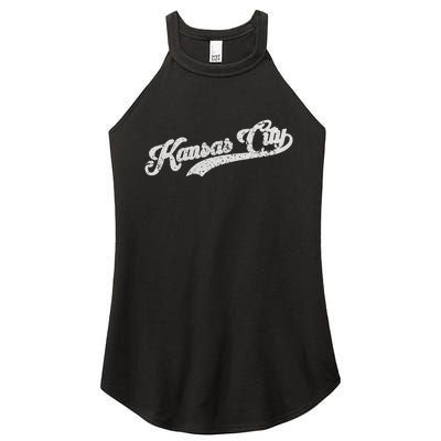 Vintage Kansas City Baseball Women's Perfect Tri Rocker Tank