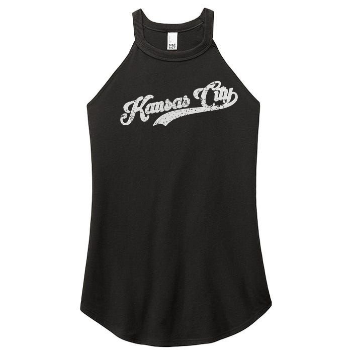 Vintage Kansas City Baseball Women's Perfect Tri Rocker Tank