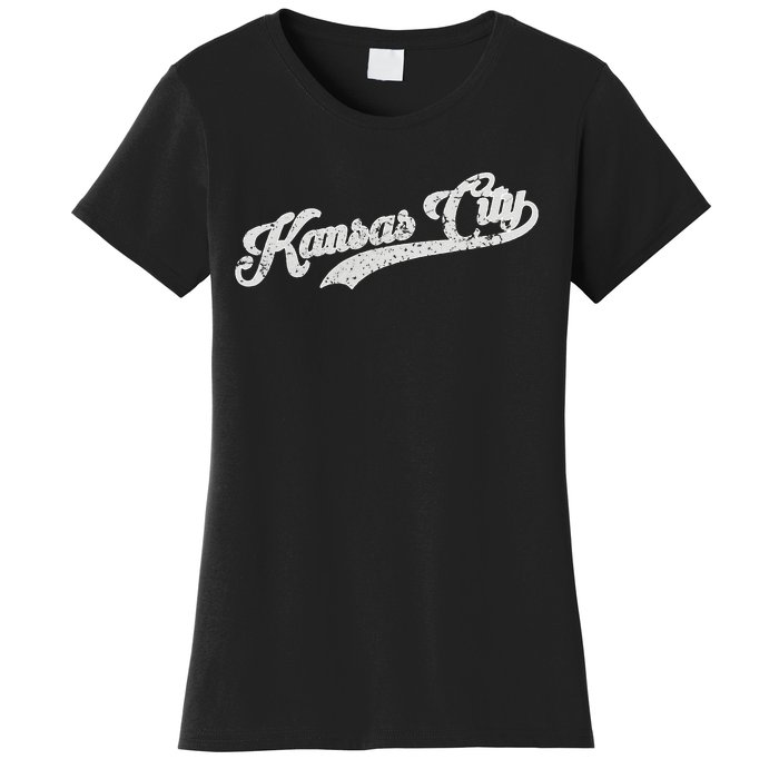 Vintage Kansas City Baseball Women's T-Shirt