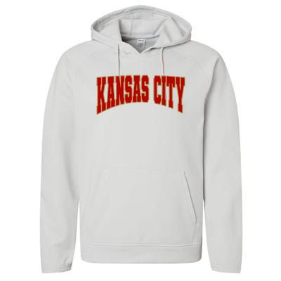 Vintage Kansas City Kc Performance Fleece Hoodie