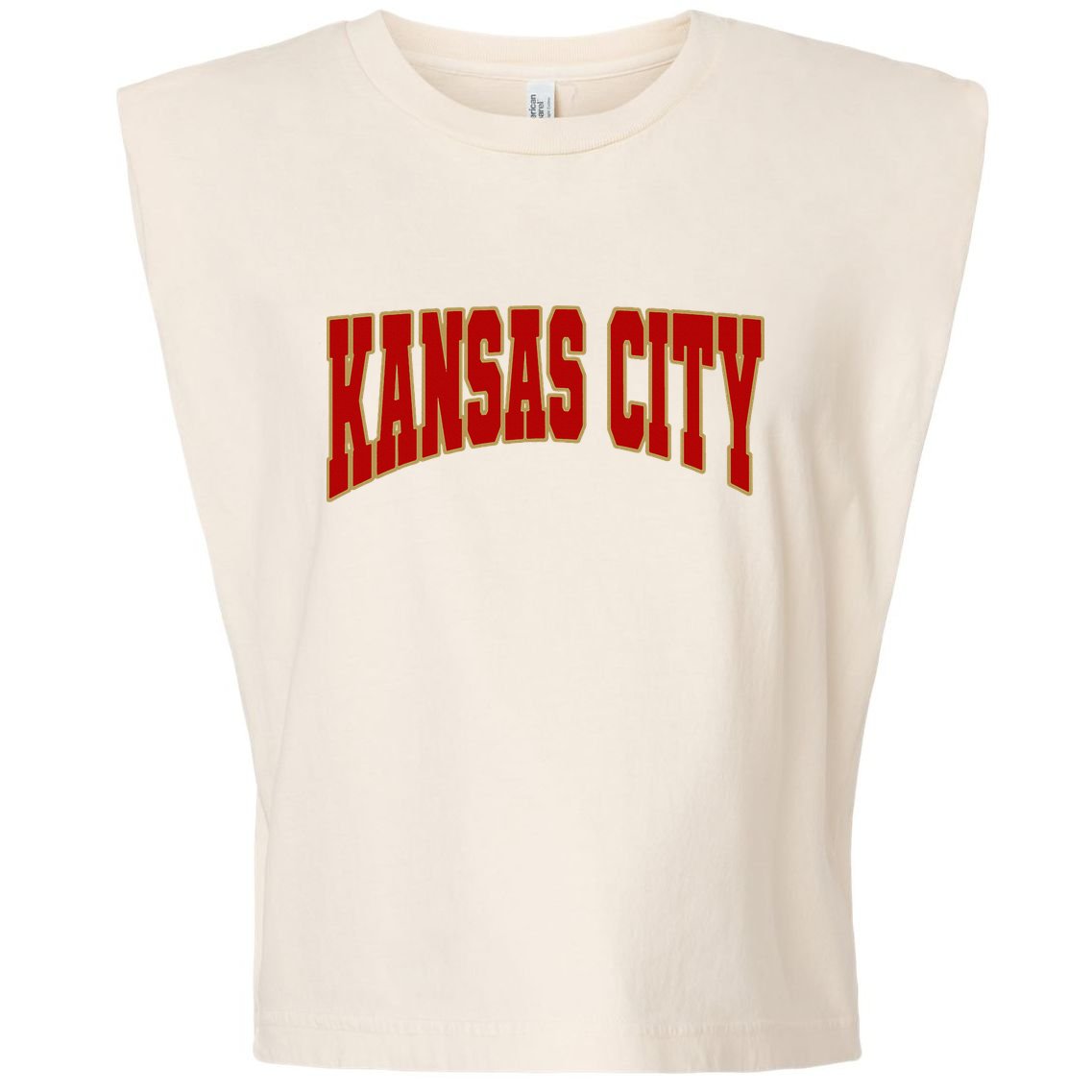 Vintage Kansas City Kc Garment-Dyed Women's Muscle Tee