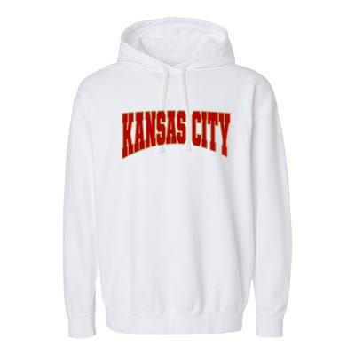 Vintage Kansas City Kc Garment-Dyed Fleece Hoodie