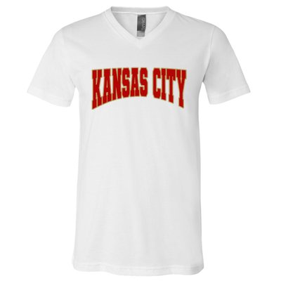 Vintage Kansas City Kc V-Neck T-Shirt