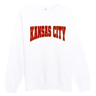 Vintage Kansas City Kc Premium Crewneck Sweatshirt