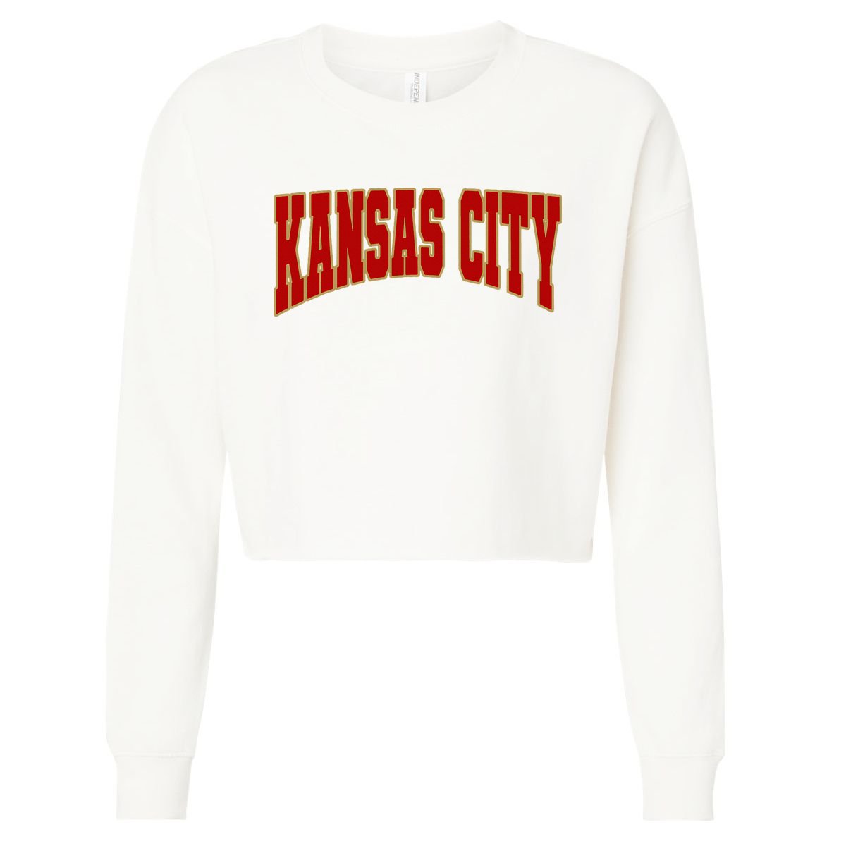 Vintage Kansas City Kc Cropped Pullover Crew