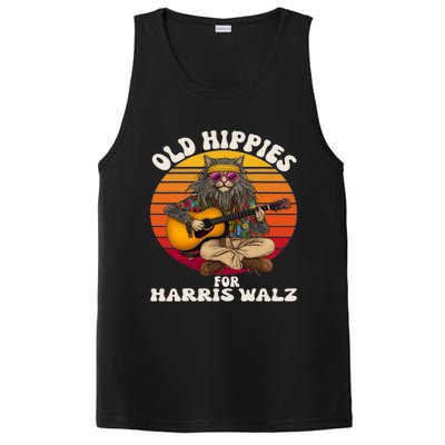 Vintage Kamala Cat Hippie Old Hippies For Harris Waltz 2024 PosiCharge Competitor Tank