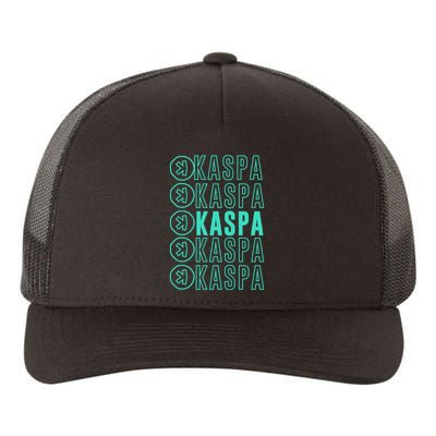 Vibrant Kaspa Crypto Colors Bold Kaspa Miner Kaspa Mining Crypto Bullrun Yupoong Adult 5-Panel Trucker Hat
