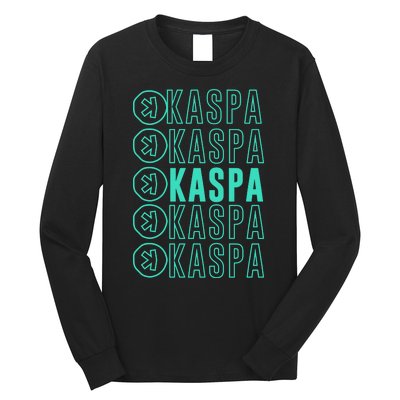 Vibrant Kaspa Crypto Colors Bold Kaspa Miner Kaspa Mining Crypto Bullrun Long Sleeve Shirt