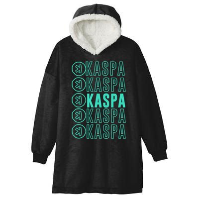 Vibrant Kaspa Crypto Colors Bold Kaspa Miner Kaspa Mining Crypto Bullrun Hooded Wearable Blanket