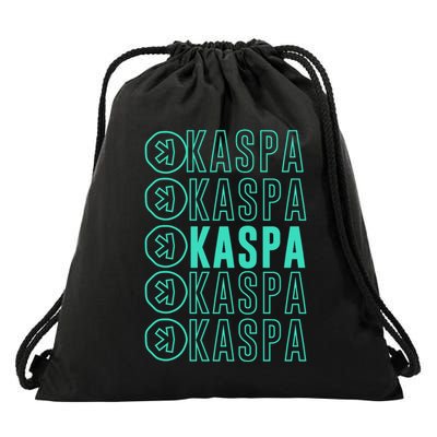 Vibrant Kaspa Crypto Colors Bold Kaspa Miner Kaspa Mining Crypto Bullrun Drawstring Bag