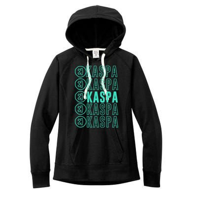 Vibrant Kaspa Crypto Colors Bold Kaspa Miner Kaspa Mining Crypto Bullrun Women's Fleece Hoodie