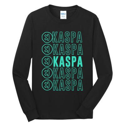 Vibrant Kaspa Crypto Colors Bold Kaspa Miner Kaspa Mining Crypto Bullrun Tall Long Sleeve T-Shirt