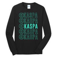 Vibrant Kaspa Crypto Colors Bold Kaspa Miner Kaspa Mining Crypto Bullrun Tall Long Sleeve T-Shirt