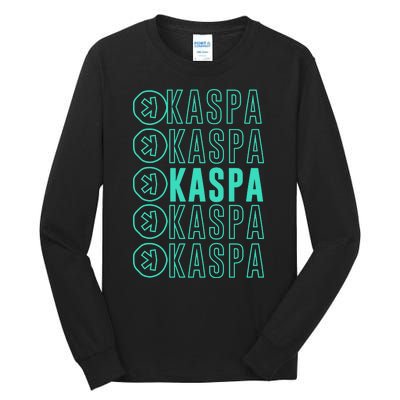 Vibrant Kaspa Crypto Colors Bold Kaspa Miner Kaspa Mining Crypto Bullrun Tall Long Sleeve T-Shirt