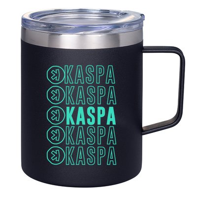 Vibrant Kaspa Crypto Colors Bold Kaspa Miner Kaspa Mining Crypto Bullrun 12oz Stainless Steel Coffee Mug