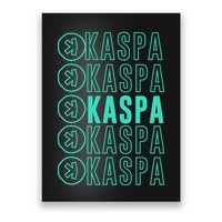 Vibrant Kaspa Crypto Colors Bold Kaspa Miner Kaspa Mining Crypto Bullrun Poster