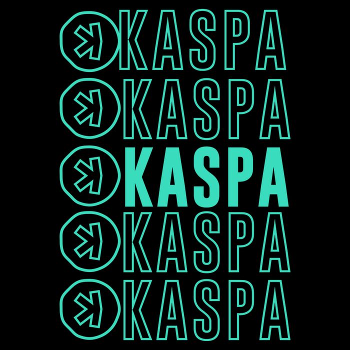 Vibrant Kaspa Crypto Colors Bold Kaspa Miner Kaspa Mining Crypto Bullrun Poster