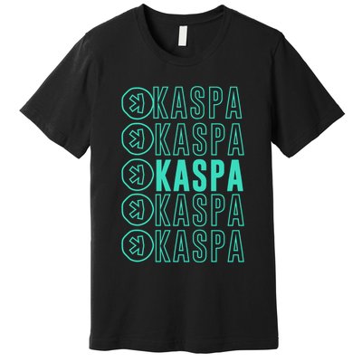 Vibrant Kaspa Crypto Colors Bold Kaspa Miner Kaspa Mining Crypto Bullrun Premium T-Shirt