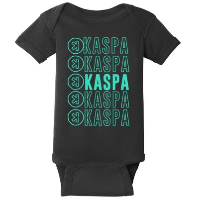 Vibrant Kaspa Crypto Colors Bold Kaspa Miner Kaspa Mining Crypto Bullrun Baby Bodysuit
