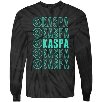 Vibrant Kaspa Crypto Colors Bold Kaspa Miner Kaspa Mining Crypto Bullrun Tie-Dye Long Sleeve Shirt